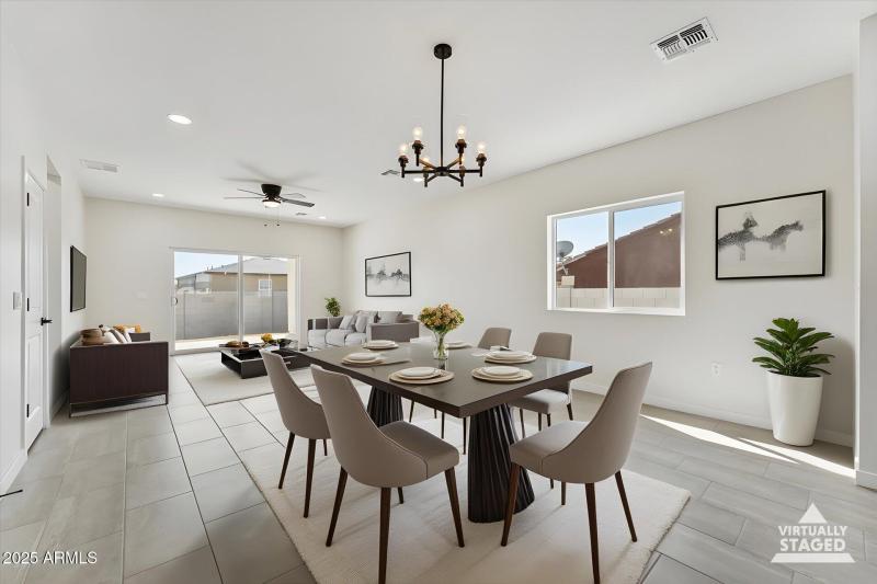 Dining Area Staged