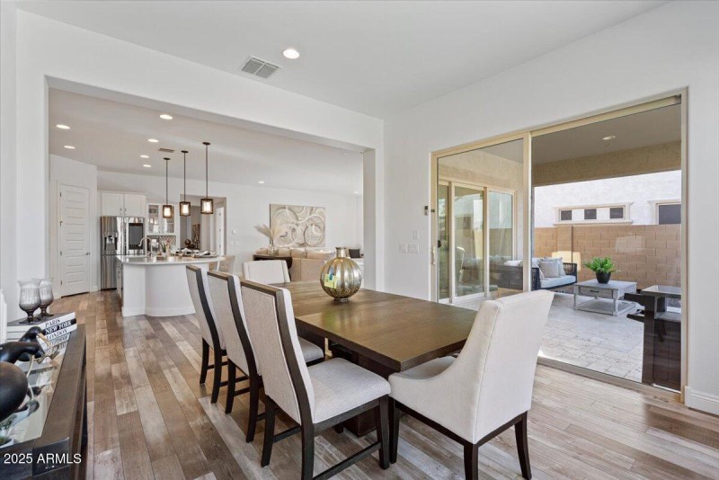 Sliders to Patio from Dining Area