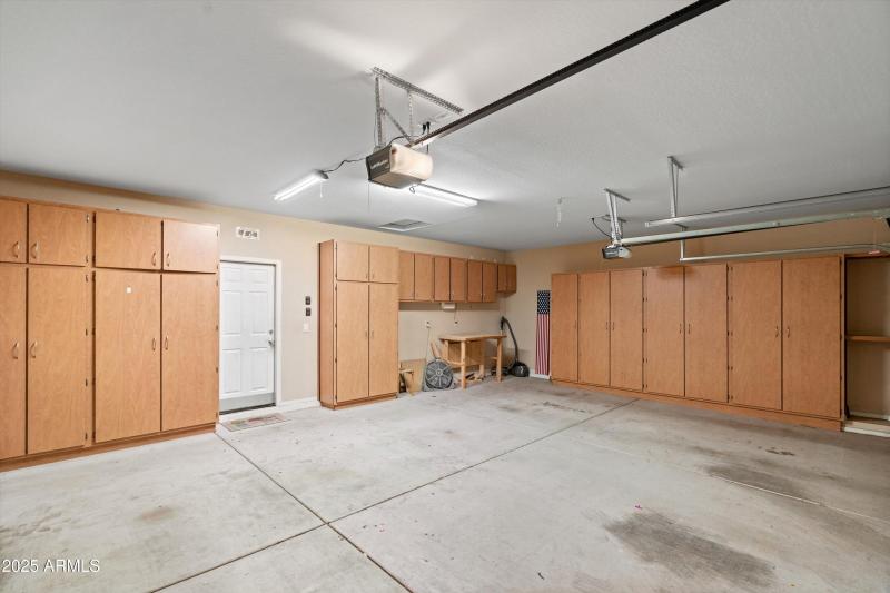36-Garage with Finished Cabinets