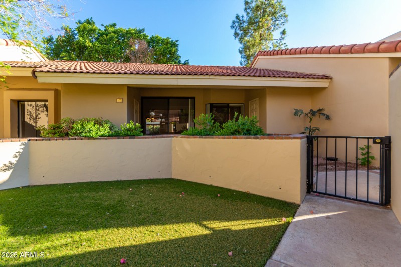 Back patio from common area