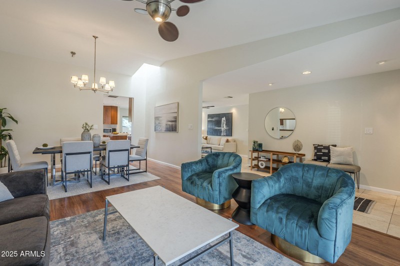 Living room Dining room