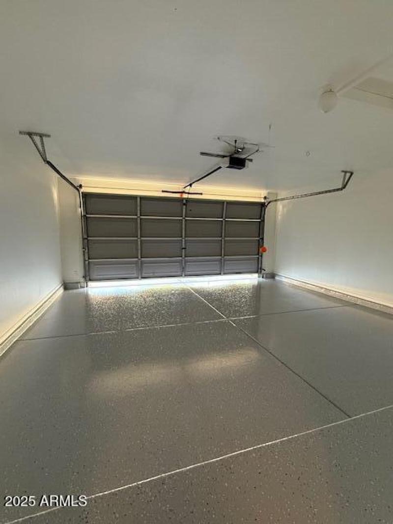 Two Car Garage with Epoxy Flooring