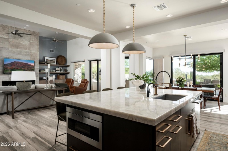 Kitchen to Living & Dining