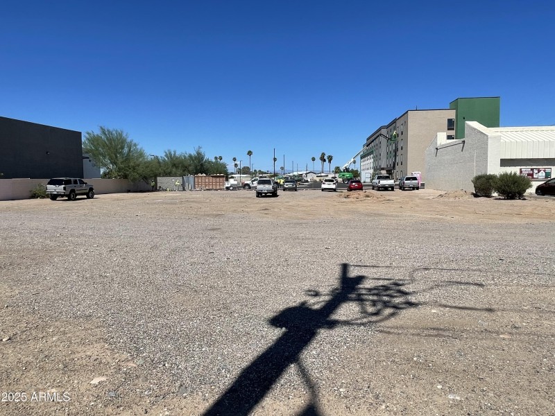 Small Parcel with Hotel Background