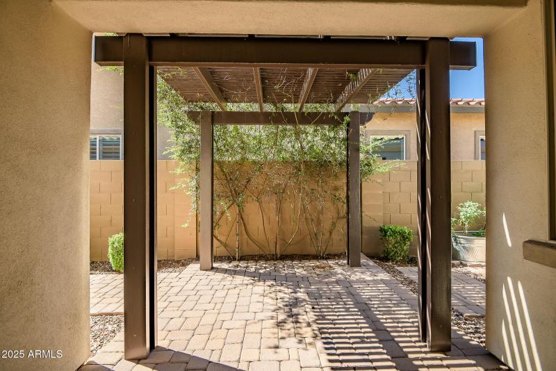 PERGOLA OFF WEST SIDE OF HOUSE