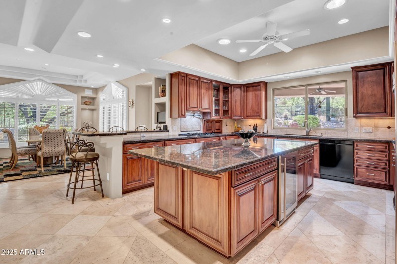 GOURMET KITCHEN VIEW TO DINING