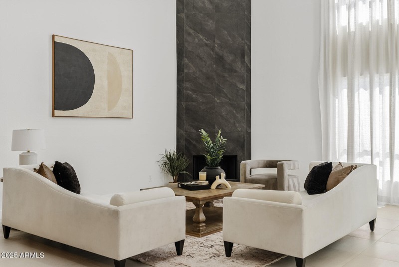 17ft Tiled Fireplace