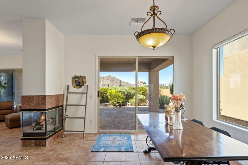 Views from dining area