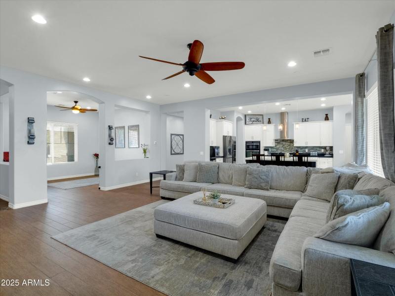 Family Room To The Kitchen