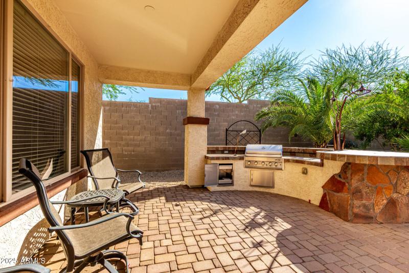 Covered Patio and Built in BBQ