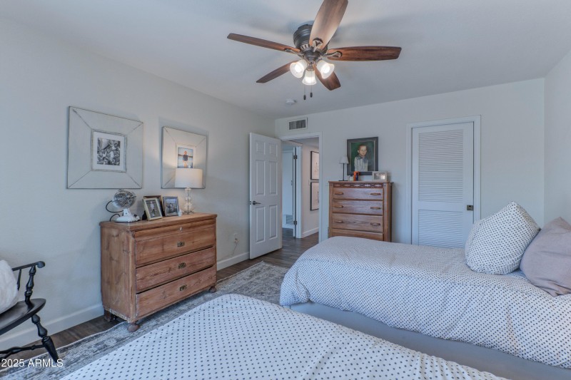 Spacious guest bedroom