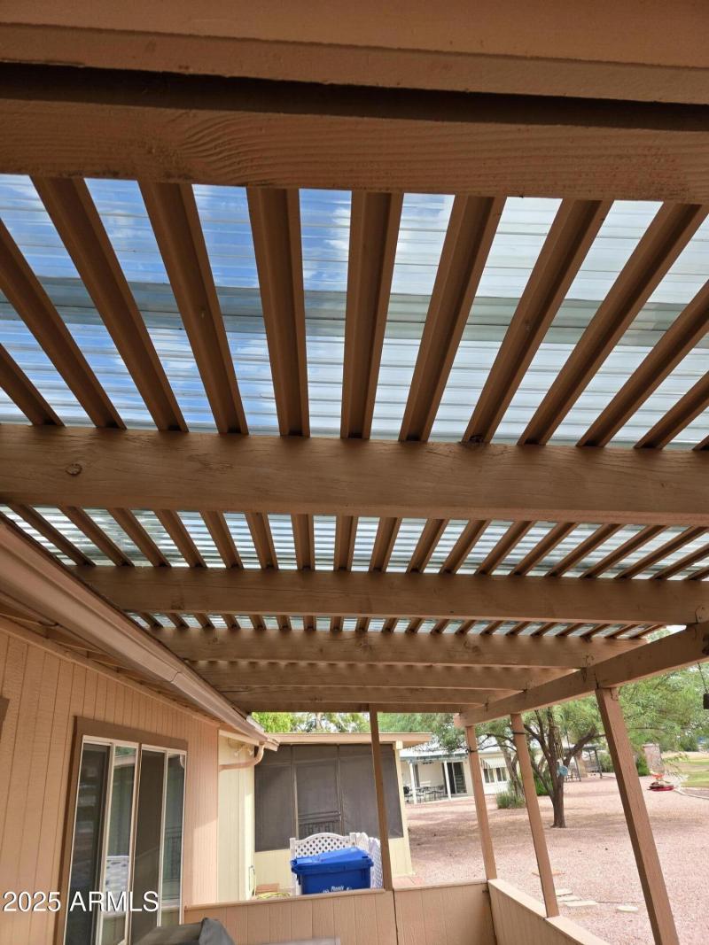 Clear Slats over Patio