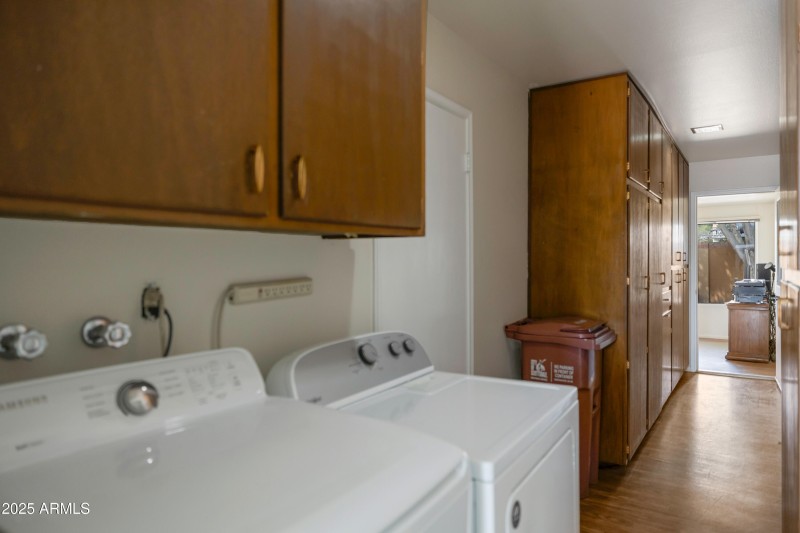 Laundry & storage off carport & kitchen.
