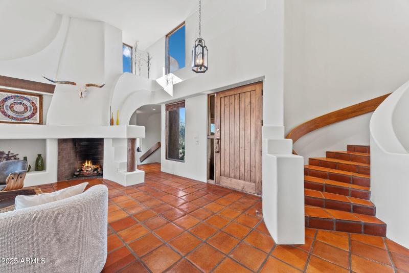 Foyer and Spiral Staircase