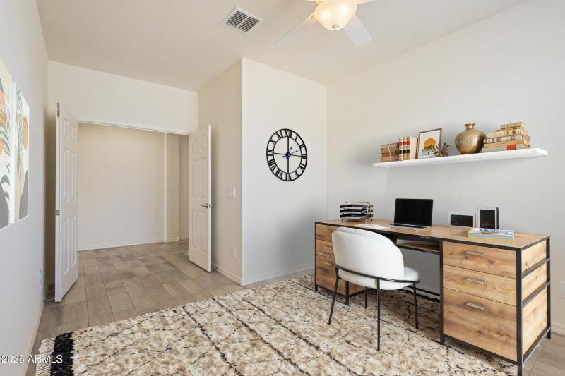 Virtually Staged Den/Office