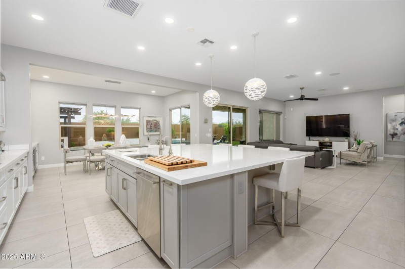 kitchen open to family room