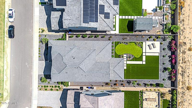 Backyard Putting Green Drone View