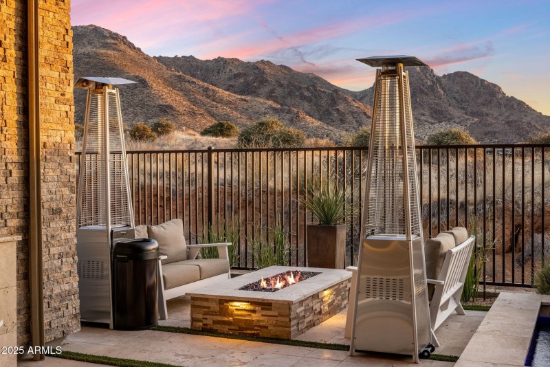 Backyard View at Twilight