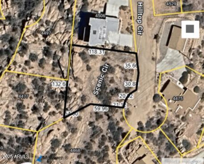 Lot dimensions and orientation