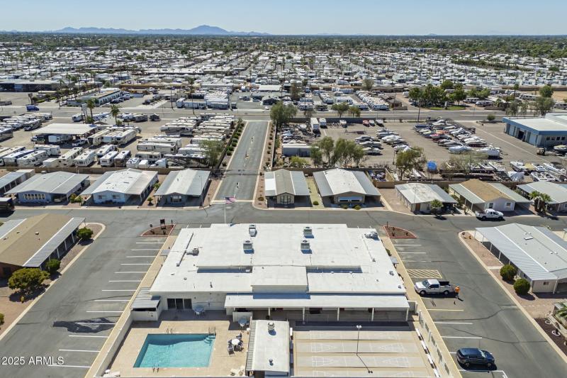 Bird's eye view facing north]