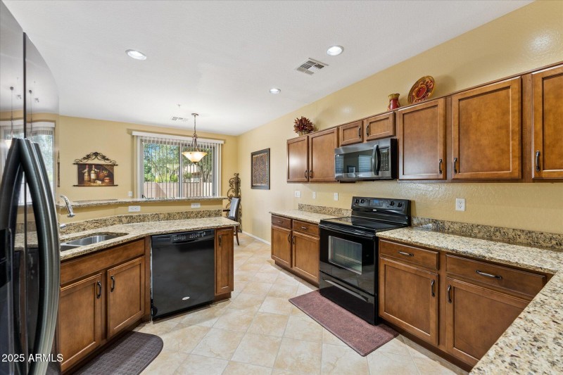 Cabinets and granite