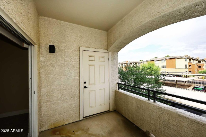 Covered Balcony-Storage Room