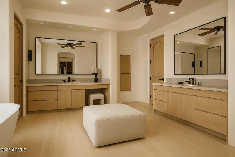 Virtualliy Staged Primary Bath