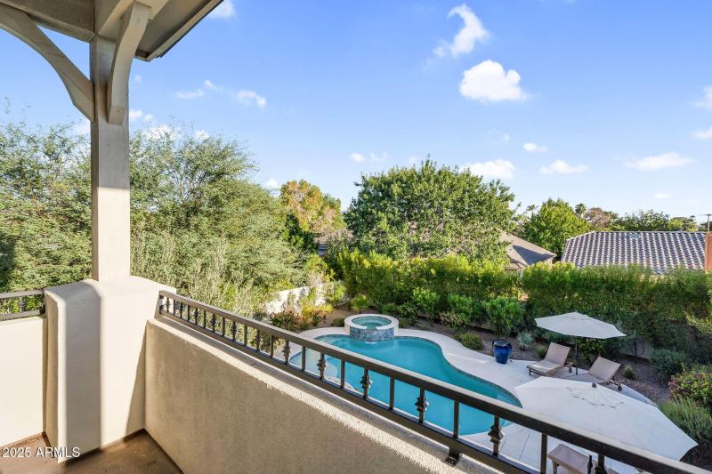 Private balcony off primary bedroom