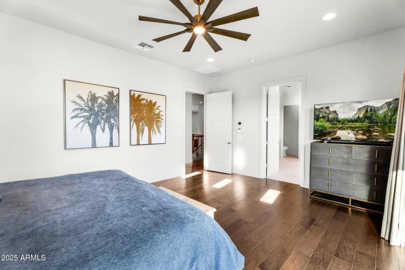 Spacious primary suite