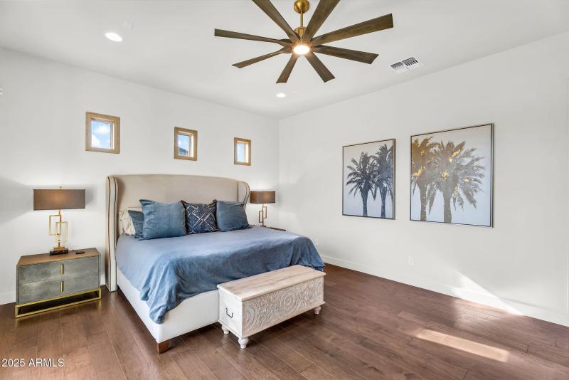 Spacious primary bedroom