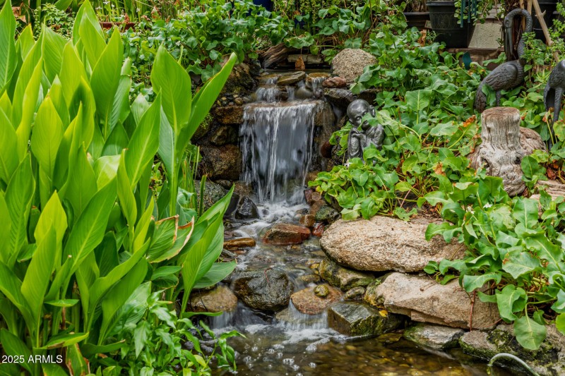 Waterfall to Koi Pond