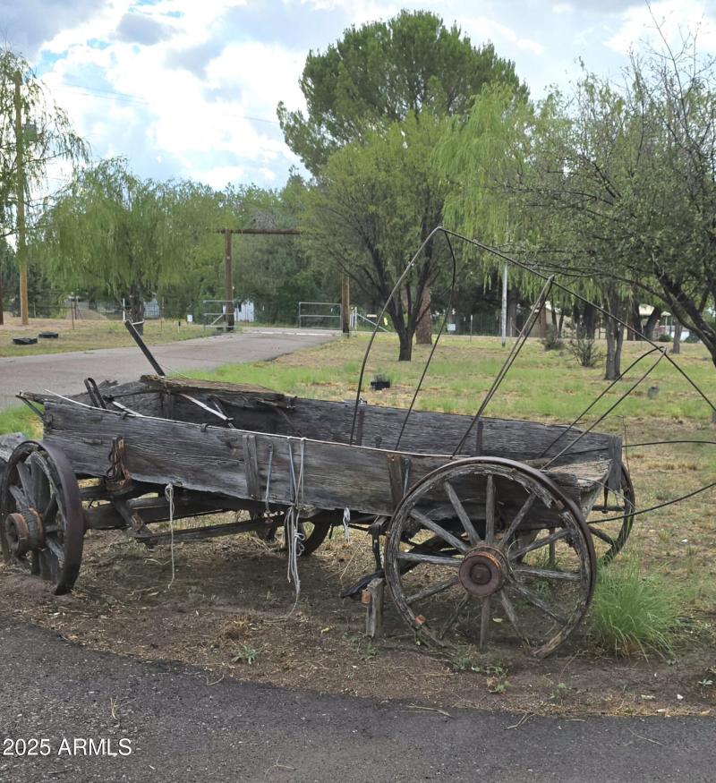 Wagon in Front Yard