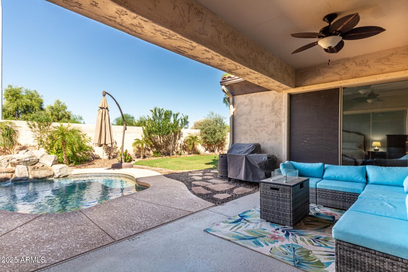 Covered Patio and Grilling Area