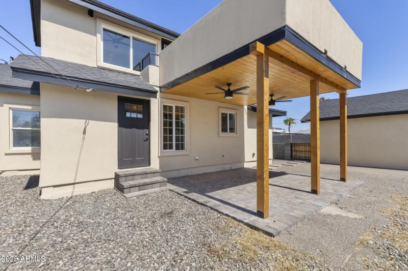 Back of Home / Covered Patio