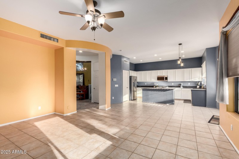 Family Room and Kitchen