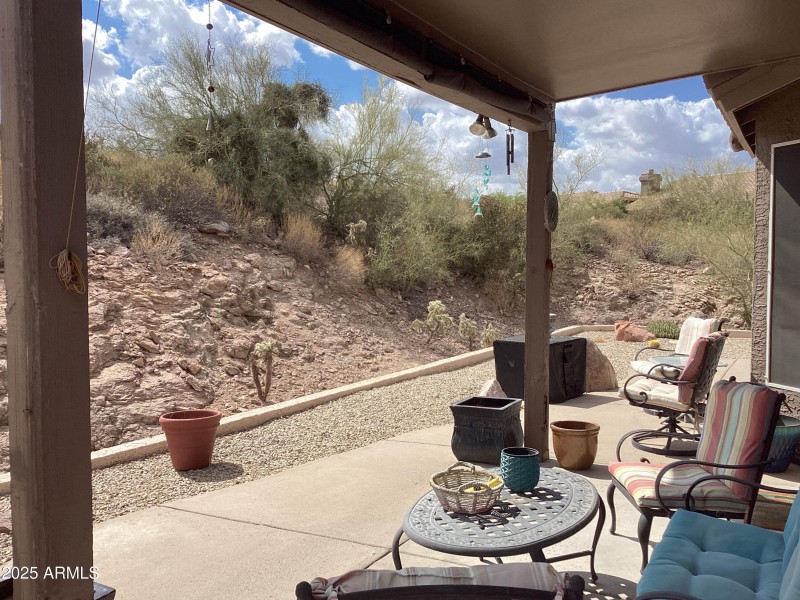 DESERT VIEW FROM COVERED PATIO