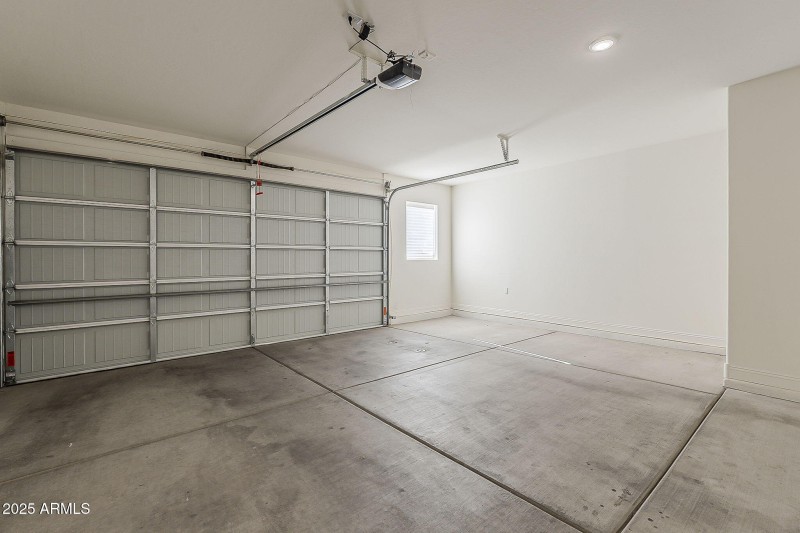 2 car garage PLUS extra half!