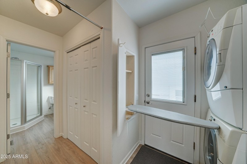 Bonus - built in ironing board