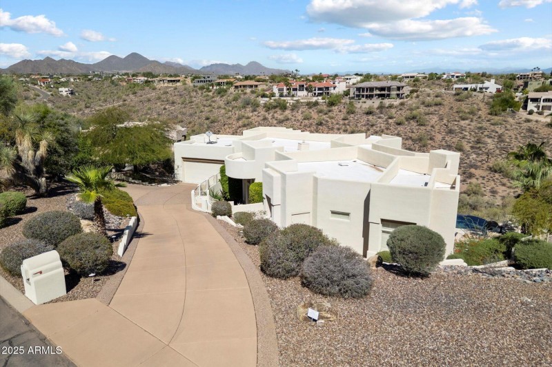 Front of Home Drone View