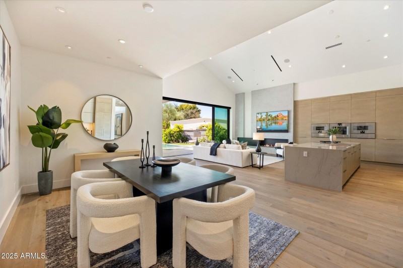 Dining area in great room