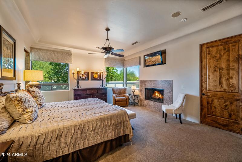 Fireplace in Owner's suite