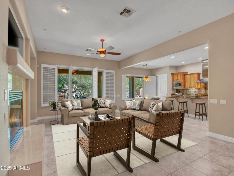 Virtually Staged Great Room