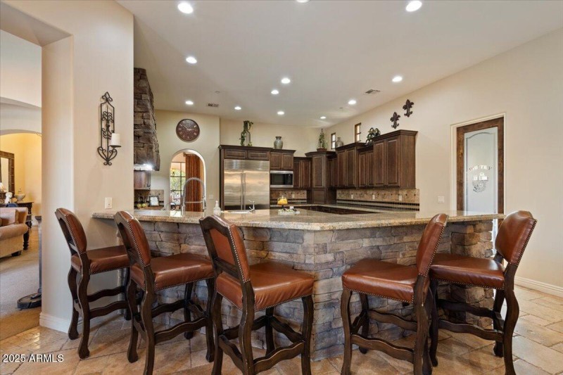 Kitchen with Oversized Island