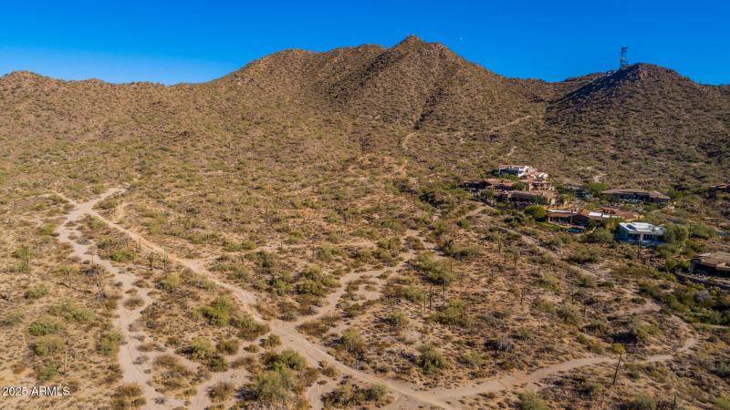 Mountain trails view