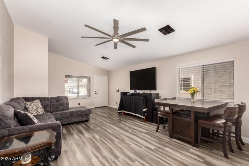 Living Room & Dining Area