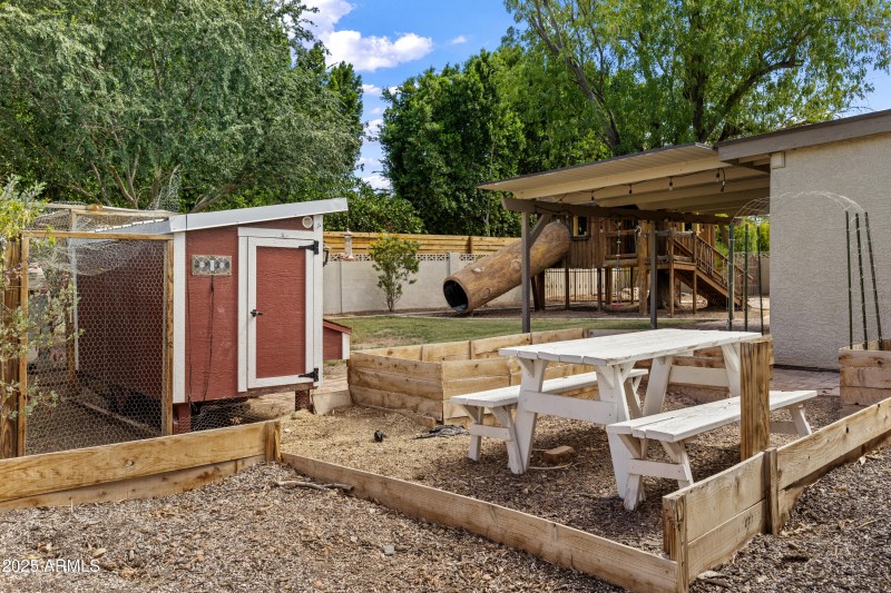 Planters + Chicken Coop
