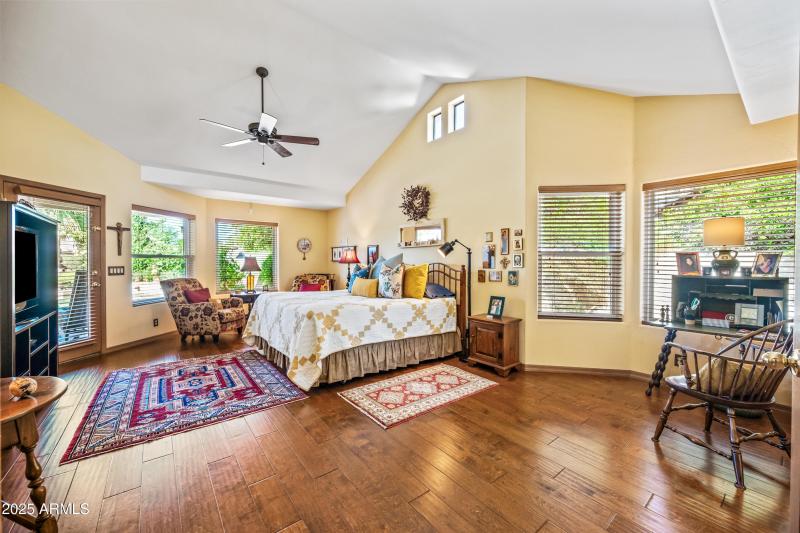 Primary Bedroom with large sitting area