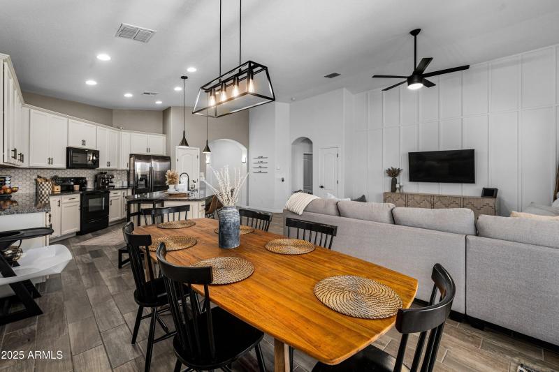 view from dinging room