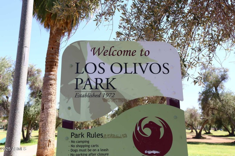 Los Olivos Park-Sign