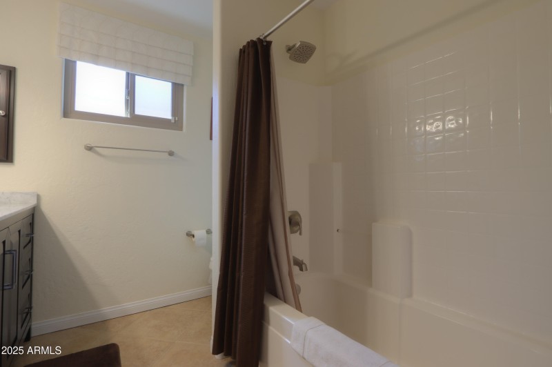 hall bath shower tub